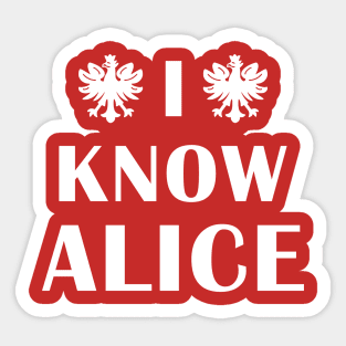Polish Dyngus Day I Know Alice Sticker